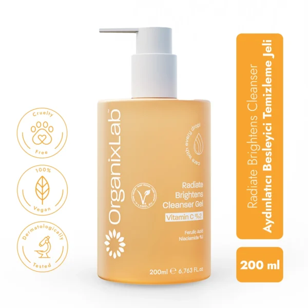 Radiate Brightens Cleanser Gel Aydınlatıcı Besleyici Temizleme Jeli - Görsel 4