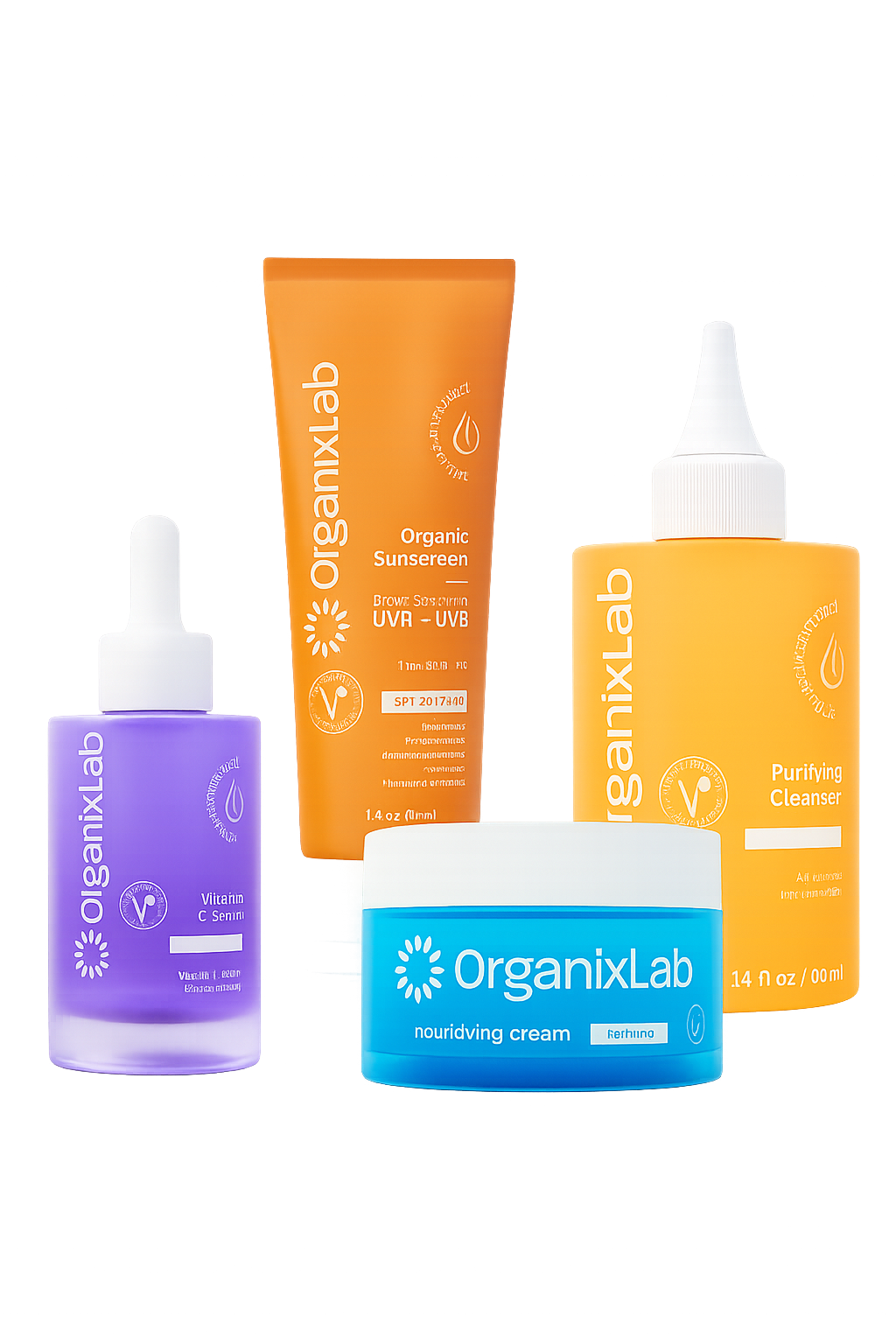 OrganixLab Skincare Range Display