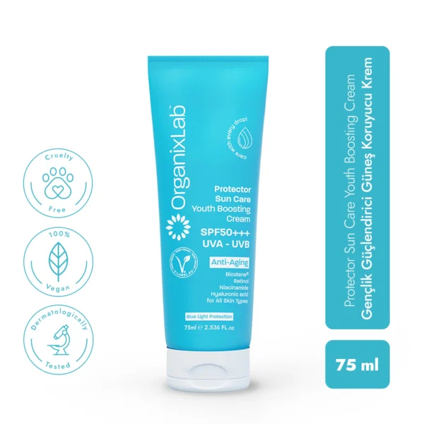 Protector Sun Care - Güneş Koruyucu Gençlik Güçlendirici Krem SPF 50+++ - Görsel 2
