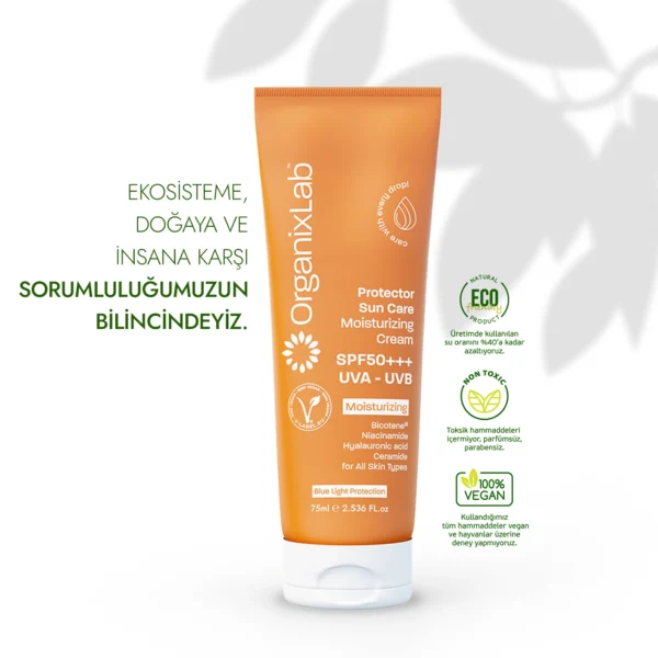 Protector Sun Care - Güneş Koruyucu Nemlendirici Krem SPF 50+++ - Görsel 2