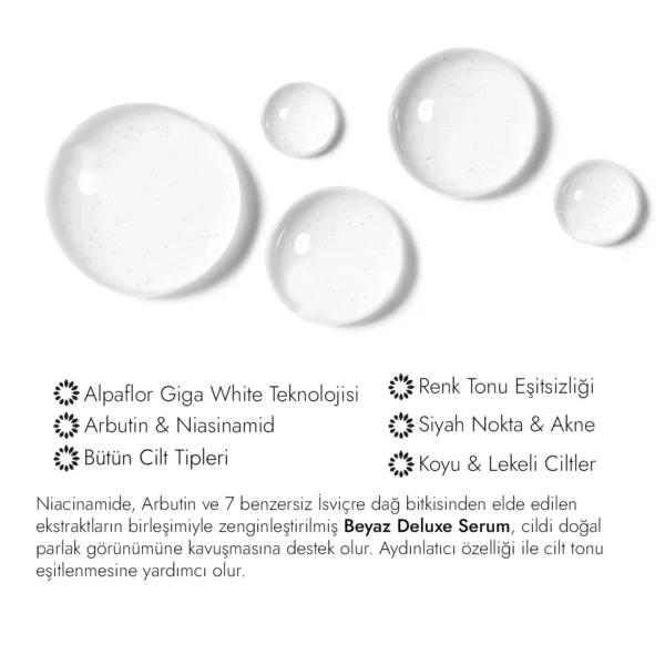 White Deluxe Serum Leke Karşıtı Beyazlatıcı Serum - Görsel 3